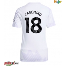 Camiseta Manchester United Casemiro #18 Visitante Equipación para mujer 2025-26 manga corta
